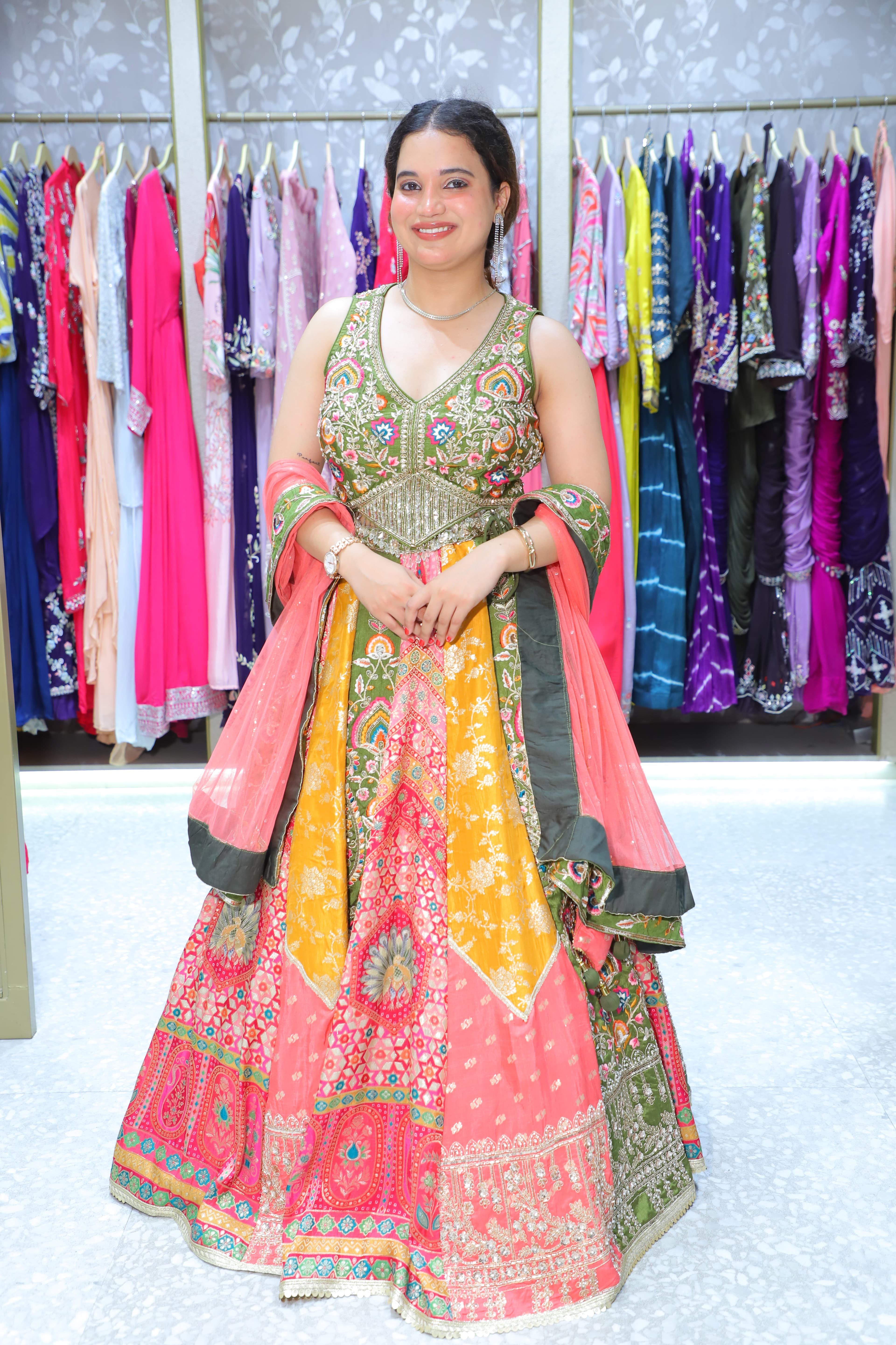 Green Lehnga
